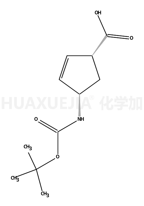 (-)-(1S,4R)-N-叔丁氧羰基-4-氨基环戊-2-烯-1-甲酸