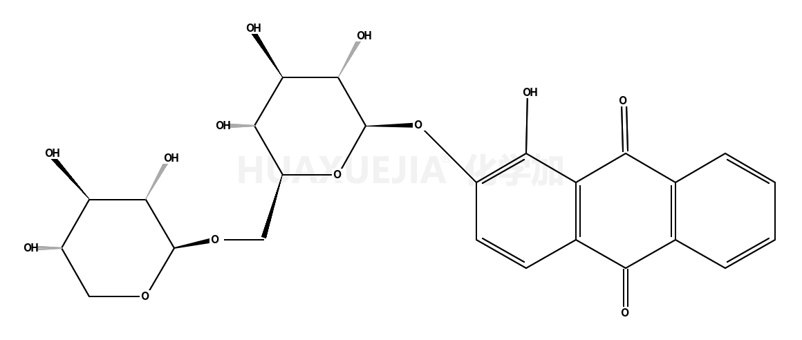 1-羟基-2-[(6-O-β-D-吡喃木糖基-β-D-吡喃葡萄糖)氧]蒽醌