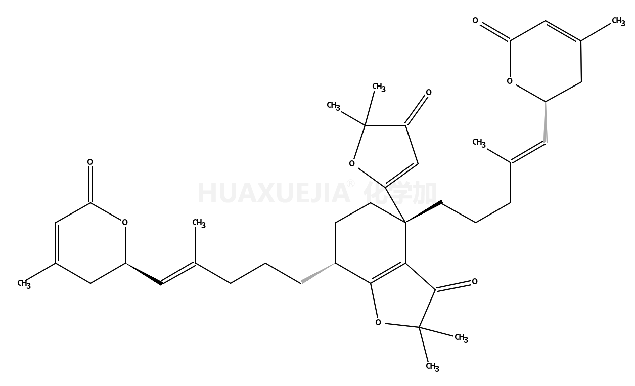 (6S,6'S)-6,6'-((1E,1'E)-((4R,7S)-4-(5,5-dimethyl-4-oxo-4,5-dihydrofuran-2-yl)-2,2-dimethyl-3-oxo-2,3,4,5,6,7-hexahydrobenzofuran-4,7-diyl)bis(2-methylpent-1-ene-5,1-diyl))bis(4-methyl-5,6-dihydro-2H-pyran-2-one)