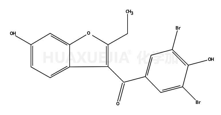 甲酮,(3,5-二溴-4-羟基苯基)(2-乙基-6-羟基-3-苯并呋喃基<氧茚基>)-