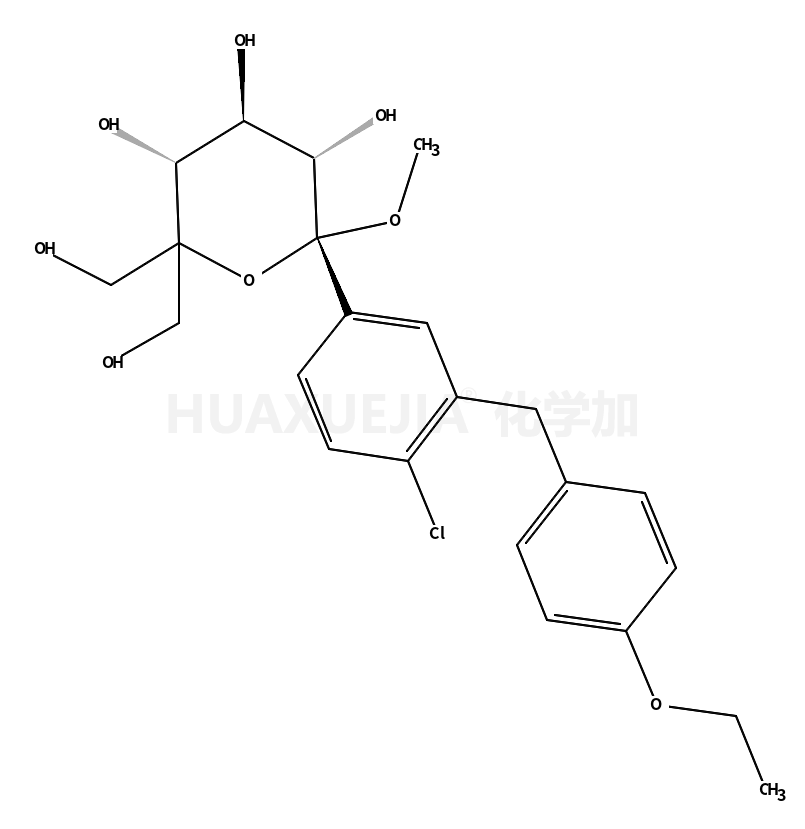 甲基 1-C-[4-氯-3-[(4-乙氧基苯基)甲基]苯基]-5-C-(羟基甲基)-α-D-木糖型吡喃己糖苷