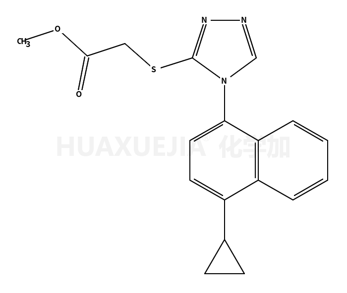 2-[[4-(4-cyclopropyl-1-naphthalenyl)-4H-1,2,4-triazol-3-yl]thio]-, methyl ester