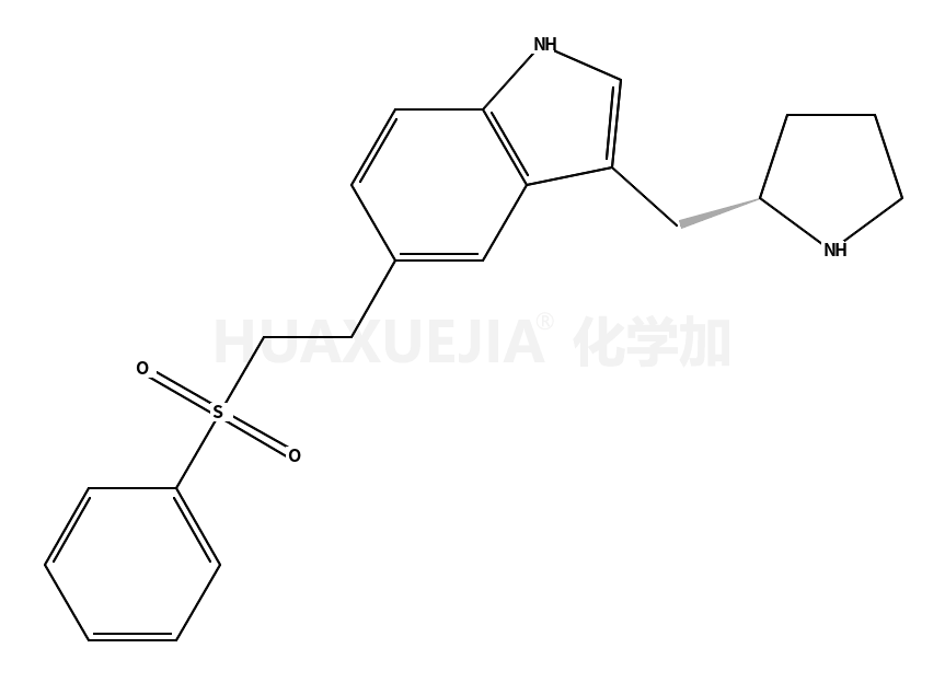 5-(2-Phenylsulphonylethyl)-3-(2(R)-pyrrolidinylmethyl)1H-indole