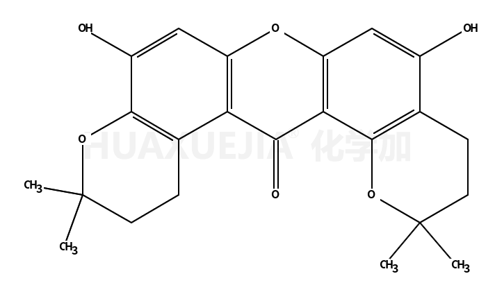 5,9-Dihydroxy-2,2,11,11-tetramethyl-3,4,12,13-tetrahydro-2H-dipyr ano[2,3-a:2',3'-j]xanthen-14(11H)-one