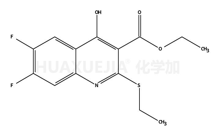 2-乙硫基-6,7-二氟-4-羟基喹啉-3-羧酸乙酯