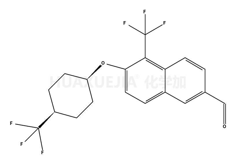 5-(trifluoromethyl)-6-((1s,4s)-4-(trifluoromethyl)cyclohexyloxy)-2-naphthaldehyde