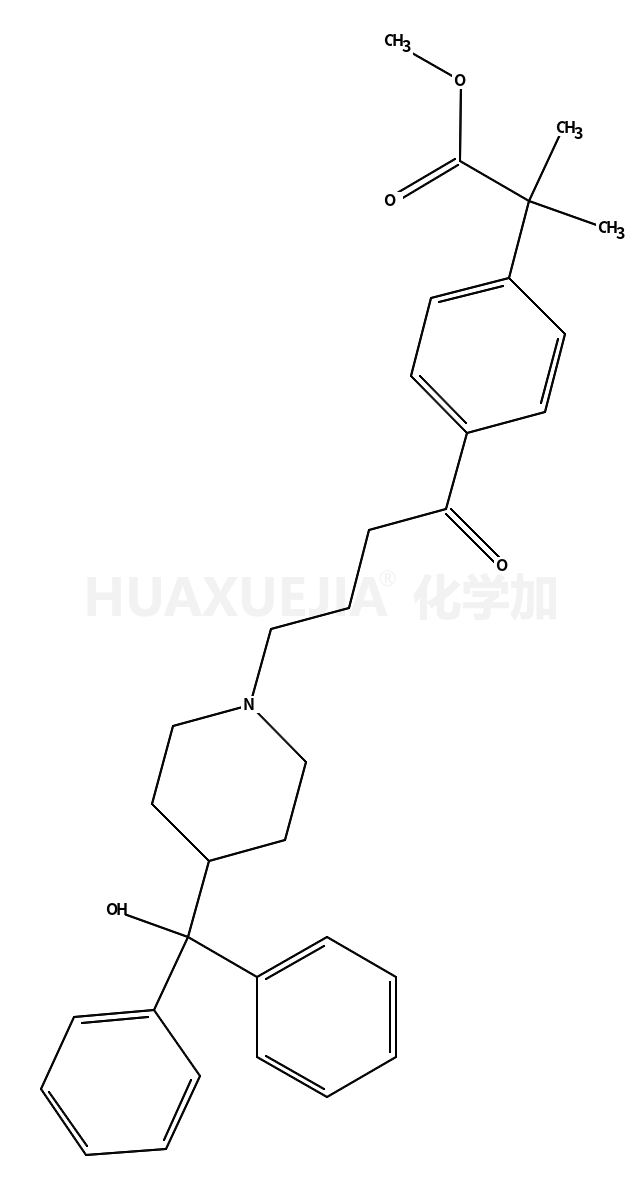 Methyl 2-(4-(4-((4-((4-hydroxyphenyl)(phenyl)methyl)piperidin-1-yl)oxy)butyl)phenyl)-2-methylpropanoate