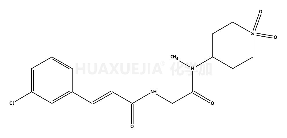 (2E)-3-(3-氯苯基)-N-[2-[甲基(四氢-1,1-二氧代-2H-噻喃-4-基)氨基]-2-氧代乙基]-2-丙烯酰胺
