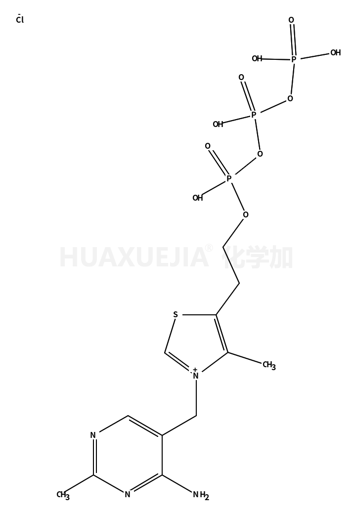 3-[(4-Amino-2-methyl-5-pyrimidinyl)methyl]-5-{2-[(hydroxy{[hydrox y(phosphonooxy)phosphoryl]oxy}phosphoryl)oxy]ethyl}-4-methyl-1,3- thiazol-3-ium