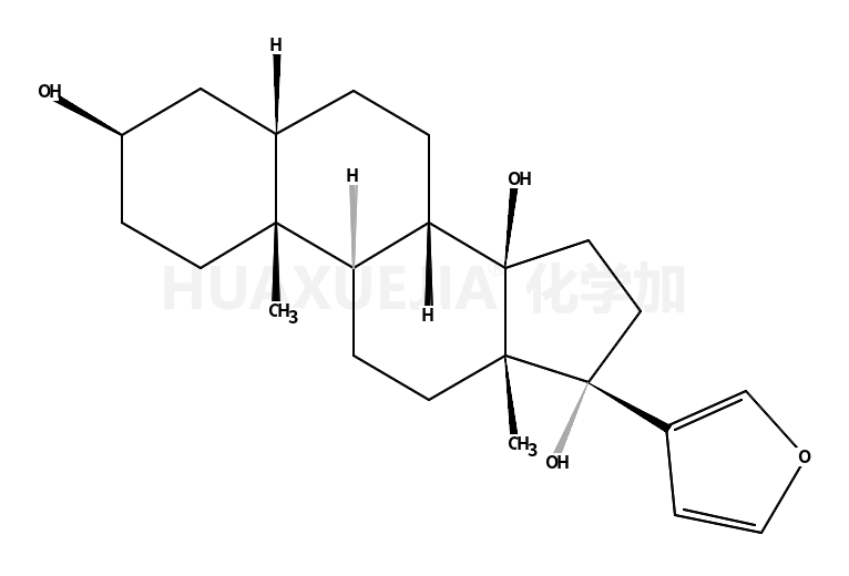 (3S,5R,8R,9S,10S,13R,14S,17R)-17-(3-呋喃基)-10,13-二甲基-2,3,4,5,6,7,  8,9,11,12,15,16-十二氢-1H-环戊二烯并[a]菲-3,14,17-三酚