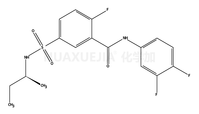 Benzamide, N-(3,4-difluorophenyl)-2-fluoro-5-[[[(1R)-1-methylpropyl]amino]sulfonyl]-