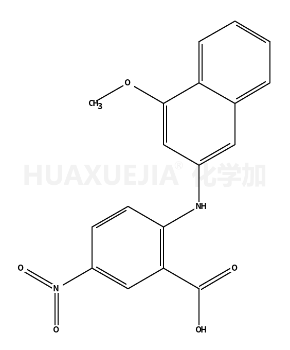 2-((4-methoxynaphthalen-2-yl)amino)-5-nitrobenzoic acid