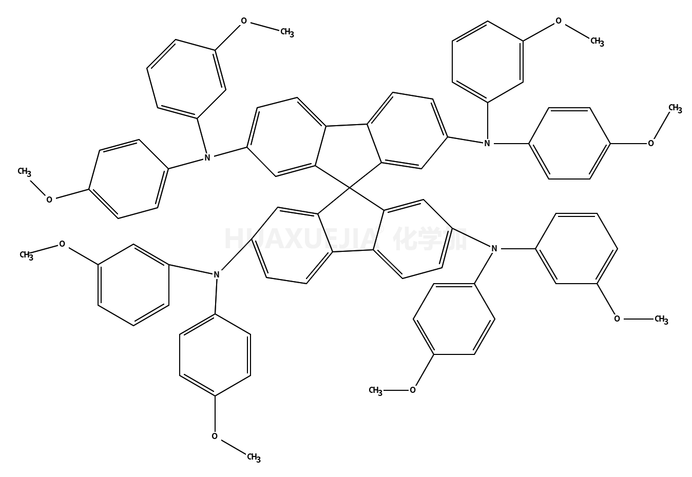 N2,N7,N2',N7'-四(3-甲氧基苯基)-N2,N7,N2',N7'-四(4-甲氧基苯基)-9,9'-螺双[9H-芴]-2,2',7,7'-四胺