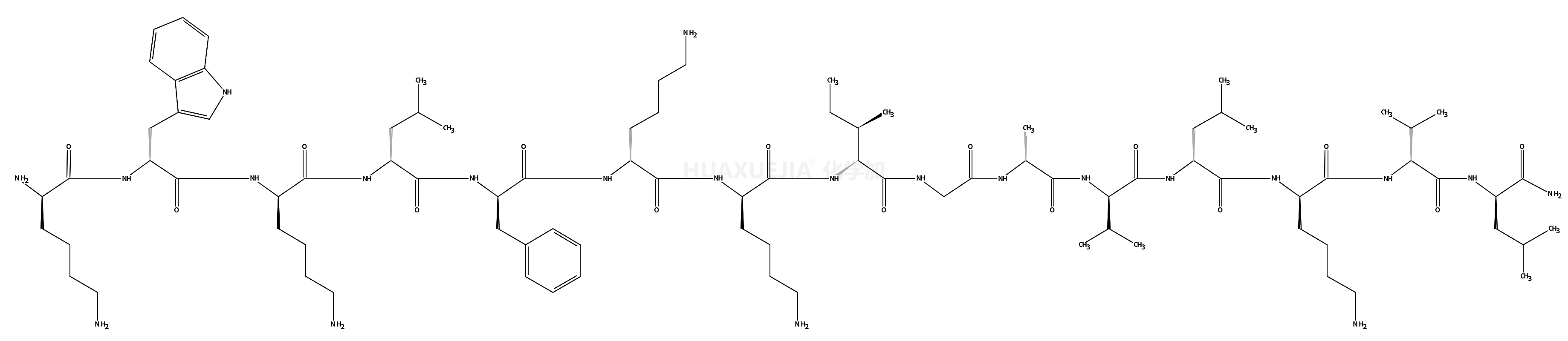 LYS-TRP-LYS-LEU-PHE-LYS-LYS-ILE-GLY-ALA-VAL-LEU-LYS-VAL-LEU-NH2