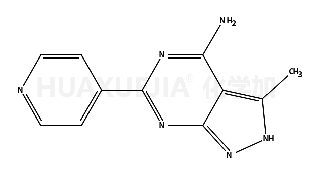 1H-吡唑并[3,4-d]嘧啶-4-胺,  3-甲基-6-(4-吡啶基)-