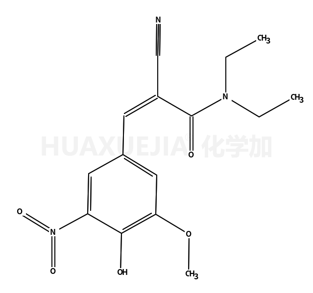 (Z)-N,N-diethyl-2-cyano-3-(3-methoxy-4-hydroxy-5-nitro-phenyl)-acrylamide