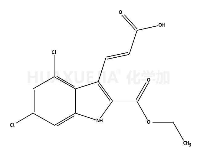 3-[(1E)-2-羧基乙烯基]-4,6-二氯-1H-吲哚-2-甲酸乙酯