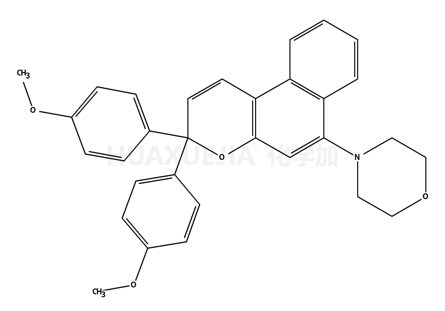 4-[3,3-bis(4-methoxyphenyl)benzo[f]chromen-6-yl]mo