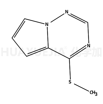 • Pyrrolo[2,1-f][1,2,4]triazine, 4-(methylthio)-