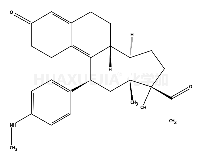 11β-(4-N-methylaminophenyl)-17α-hydroxy-19-norpregna-4,9-diene-3,20-dione