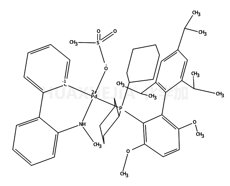 Methanesulfonato(2-dicyclohexylphosphino-3,6-dimethoxy-2',4',6'-tri-i-propyl-1,1'-biphenyl)(2'-methylamino-1,1'-biphenyl-2-yl)palladium(II), min