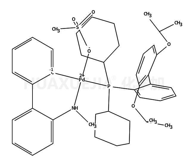 Methanesulfonato(2-dicyclohexylphosphino-2',6'-di-i-propoxy-1,1'-biphenyl)(2'-methylamino-1,1'-biphenyl-2-yl)palladium(II), min