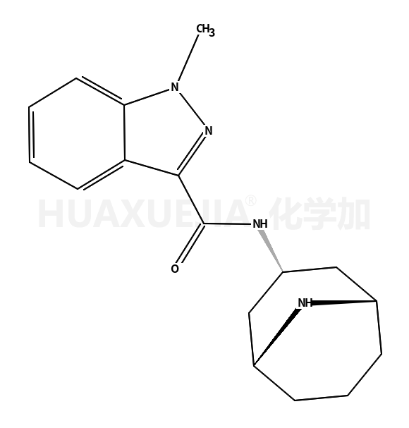 向内-N-(9-甲基-9-氮杂双环[3.3.1]壬烷-3基)-1-甲基-1H-吲唑-3-甲酰胺