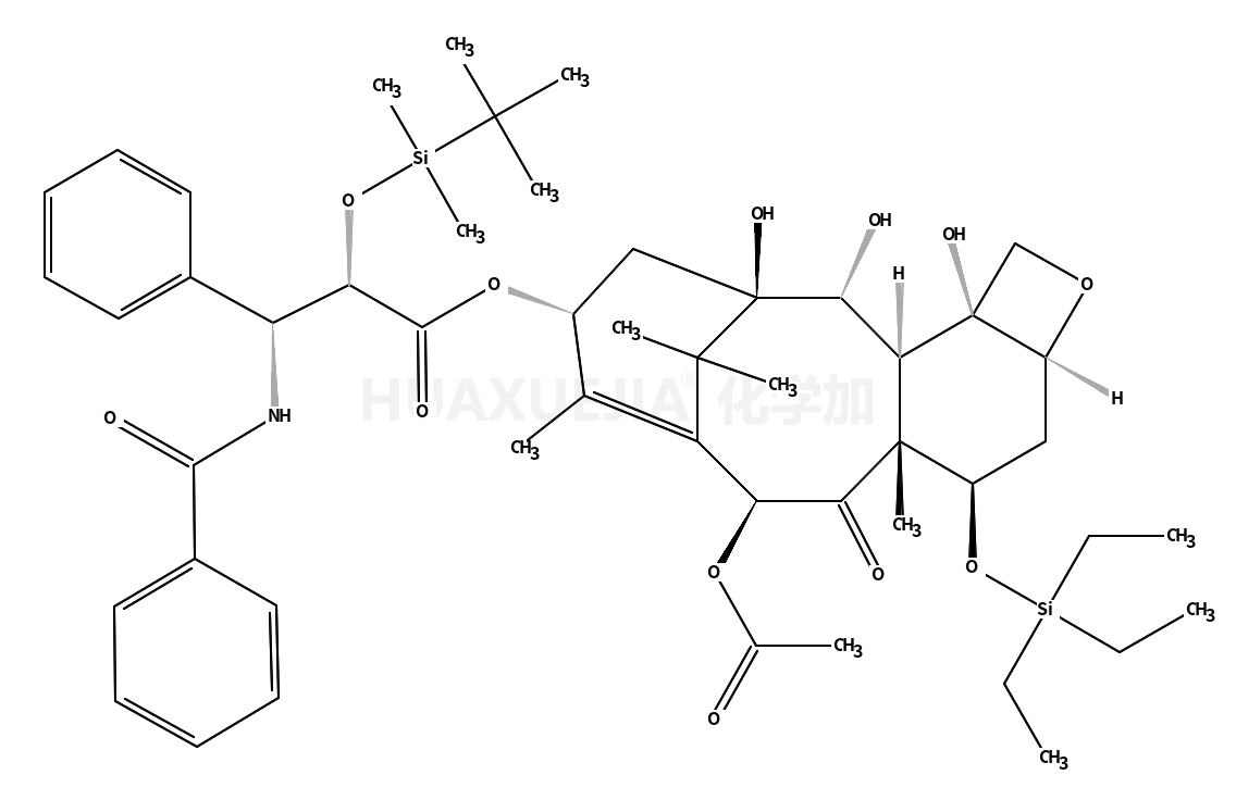 2’-O-tert-Butyl(dimethyl)silyl-7-O-triethylsilyl-2-debenzoyl-4-desacetyl Paclitaxel