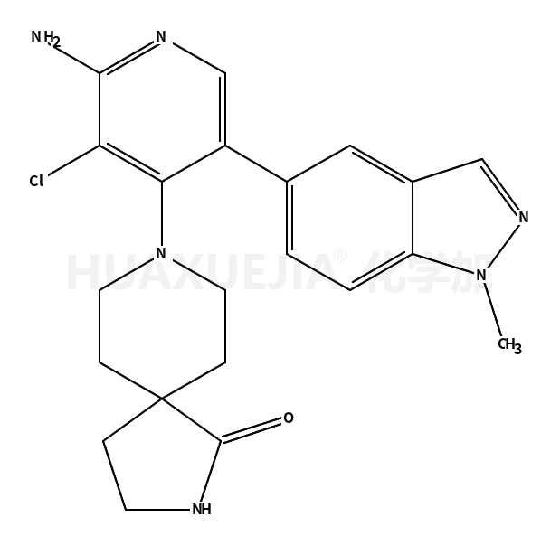 8-[2-氨基-3-氯-5-(1-甲基-1H-吲唑-5-基)-4-吡啶]-2,8-二氮杂螺[4.5]-1-癸酮