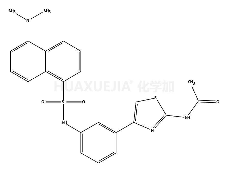 Acetamide, N-[4-[3-[[[5-(dimethylamino)-1-naphthalenyl]sulfonyl]amino]phenyl]-2-thiazolyl]-