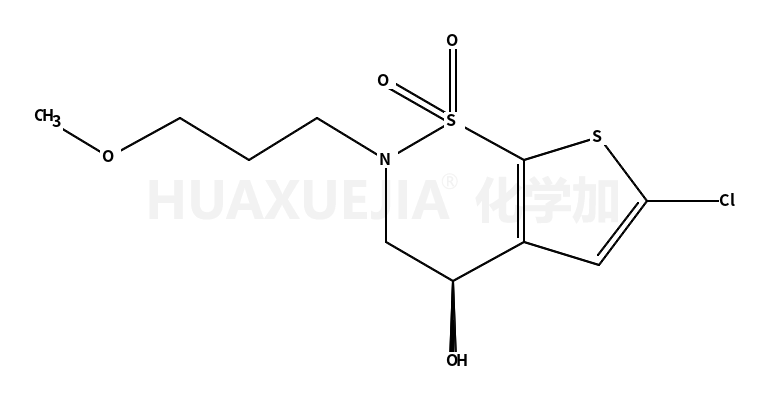 (S)-6-氯-2-(3-甲氧基丙基)-3,4-二氢-2H-噻吩并[3,2-e][1,2]噻嗪-4-醇 1,1-二氧化物