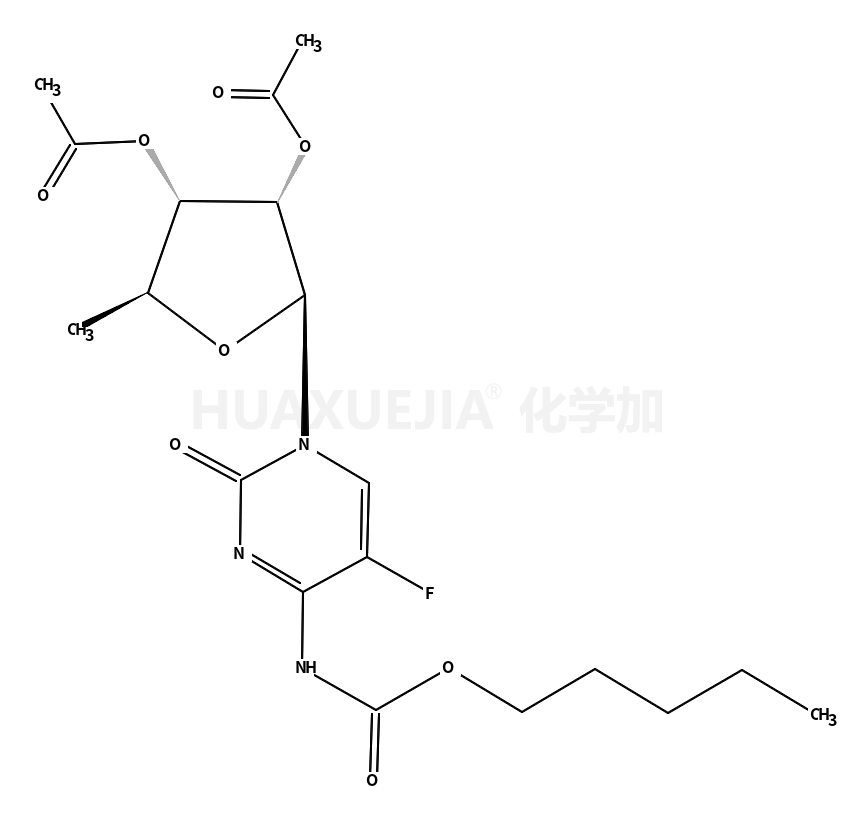 5'-脱氧-5-氟-N-[(戊氧基)羰基]胞苷 2',3'-二乙酸酯