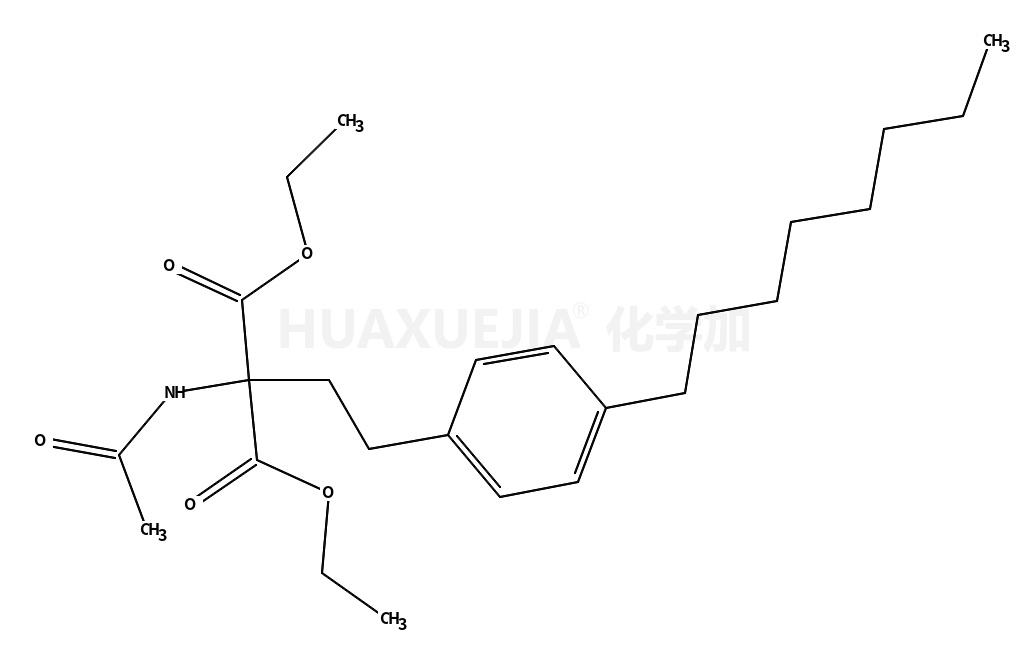 二乙基2-乙酰胺基-2-(4-辛基苯乙基)丙二酸酯