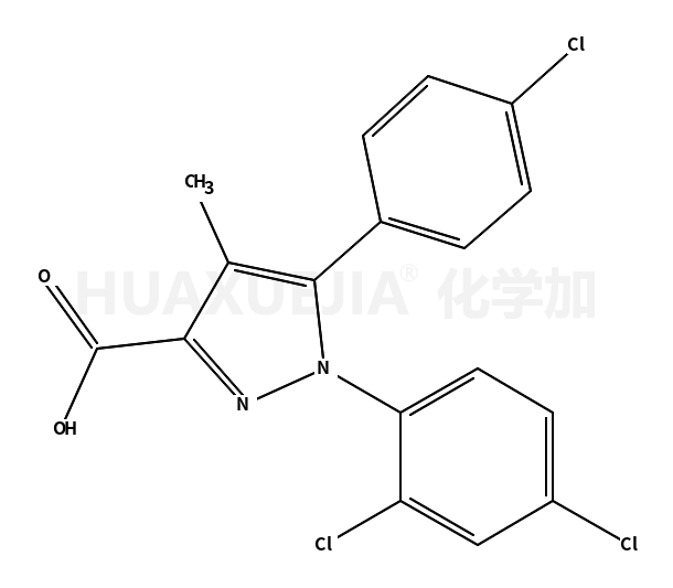 1-(2,4-二氯苯基)-5-对氯苯基-4-甲基-吡唑-3-甲酸