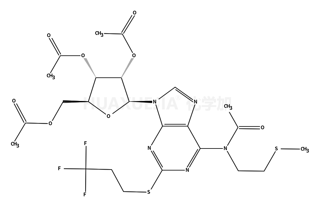 (2R,3r,4r)-2-(乙酰氧基甲基)-5-(6-(n-(2-(甲基硫代)乙基)乙酰氨基)-2-((3,3,3-三氟丙基)硫代)-9h-嘌呤-9-基)四氢呋喃-3,4-二基 二乙酸酯