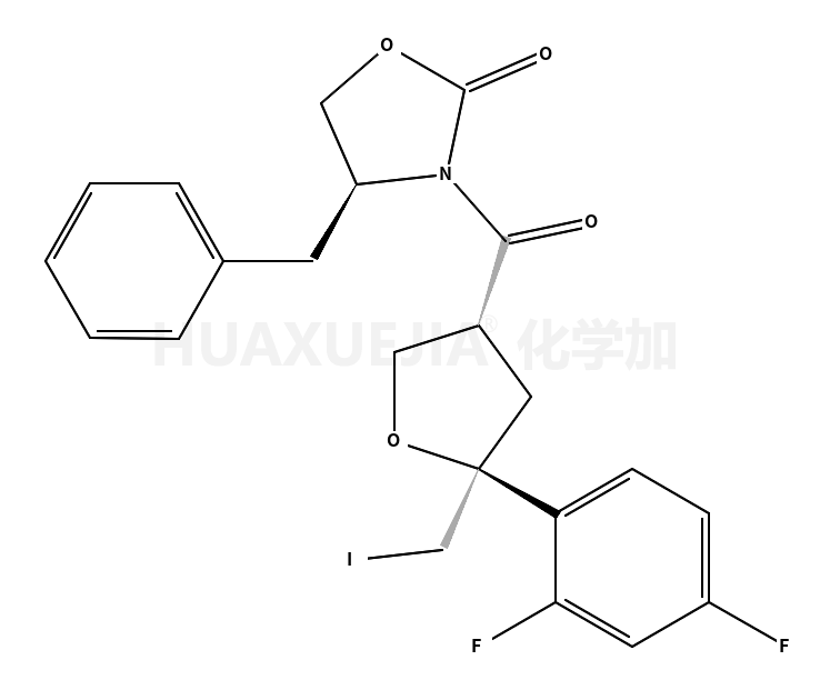 [3S-[3a(S*),5a]]-3-[[5-(2,4-二氟苯基)四氢-5-(碘甲基)-3-呋喃基]羰基]-4-(苯基甲基)-2-噁唑烷酮