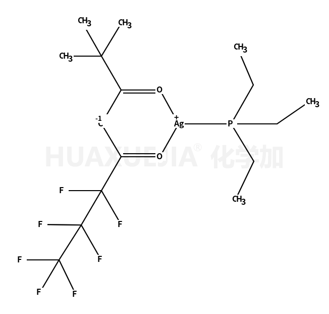 (1,1,1,2,2,3,3-heptafluoro-7,7-dimethyl-4,6-octanedionato)(triethylphosphine)silver(I)