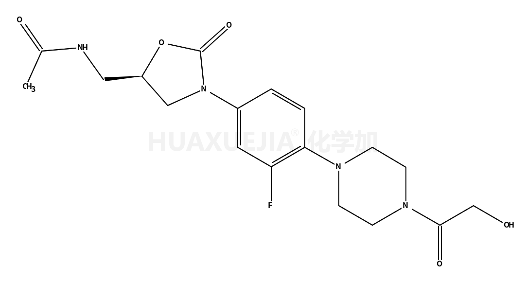 N-[[(5S)-3-[3-氟-4-[4-(2-羟基乙酰基)-1-哌嗪基]苯基]-2-氧代-5-噁唑烷基]甲基]-乙酰胺
