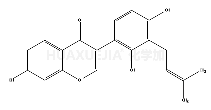 4H-1-苯并吡喃-4-酮,3-[2,4-二羟基-3-(3-甲基-2-丁烯-1-基)苯基]-7-羟基-