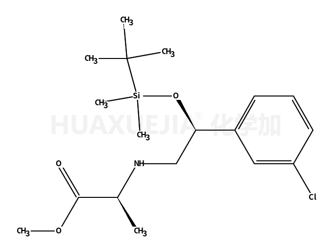 methyl (2R)-2-{[(2R)-2-{[tert-butyl(dimethyl)silyl]oxy}-2-(3-chlorophenyl)ethyl]amino}propanoate