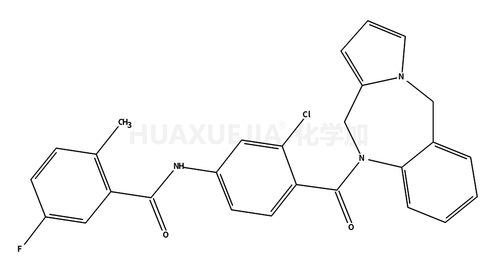 N-[3-chloro-4-(6,11-dihydropyrrolo[2,1-c][1,4]benzodiazepine-5-carbonyl)phenyl]-5-fluoro-2-methylbenzamide