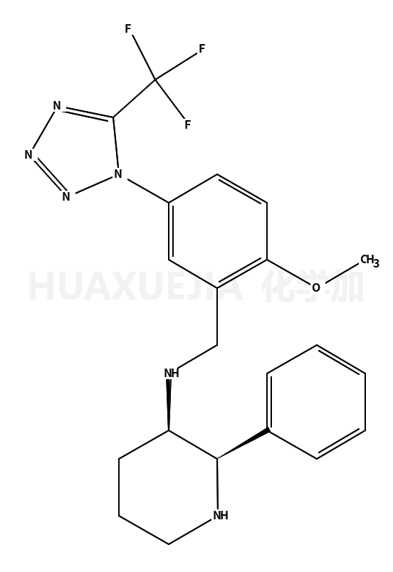 N-[[2-methoxy-5-[5-(trifluoromethyl)tetrazol-1-yl]phenyl]methyl]-2-phenylpiperidin-3-amine