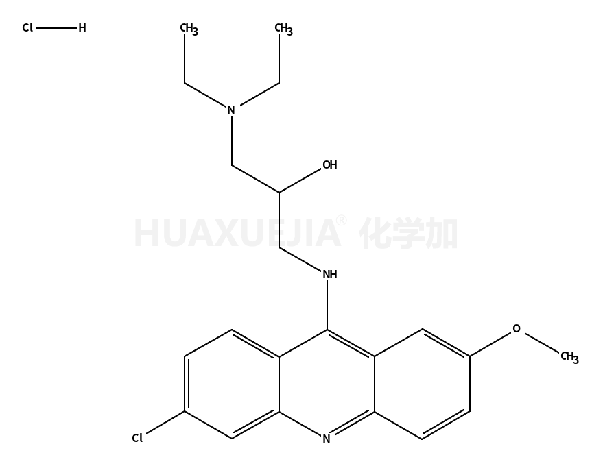 1-[(6-氯-2-甲氧基吖啶-9-基)氨基]-3-(二乙基氨基)丙烷-2-醇双盐酸盐