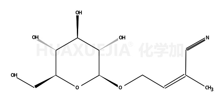 (Z)-2-methyl-4-[(2R,3R,4S,5S,6R)-3,4,5-trihydroxy-6-(hydroxymethyl)oxan-2-yl]oxybut-2-enenitrile