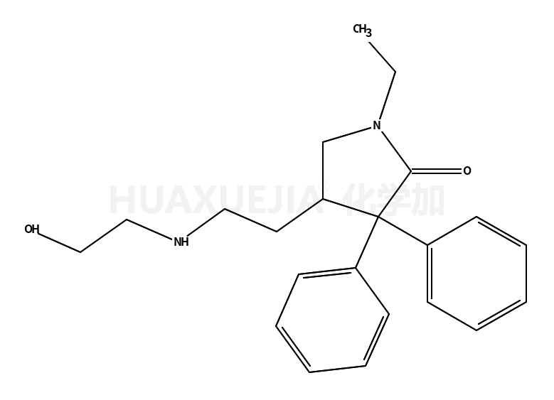 1-乙基-4-[2-[(2-羟基乙基)氨基]乙基]-3,3-二苯基-吡咯烷酮