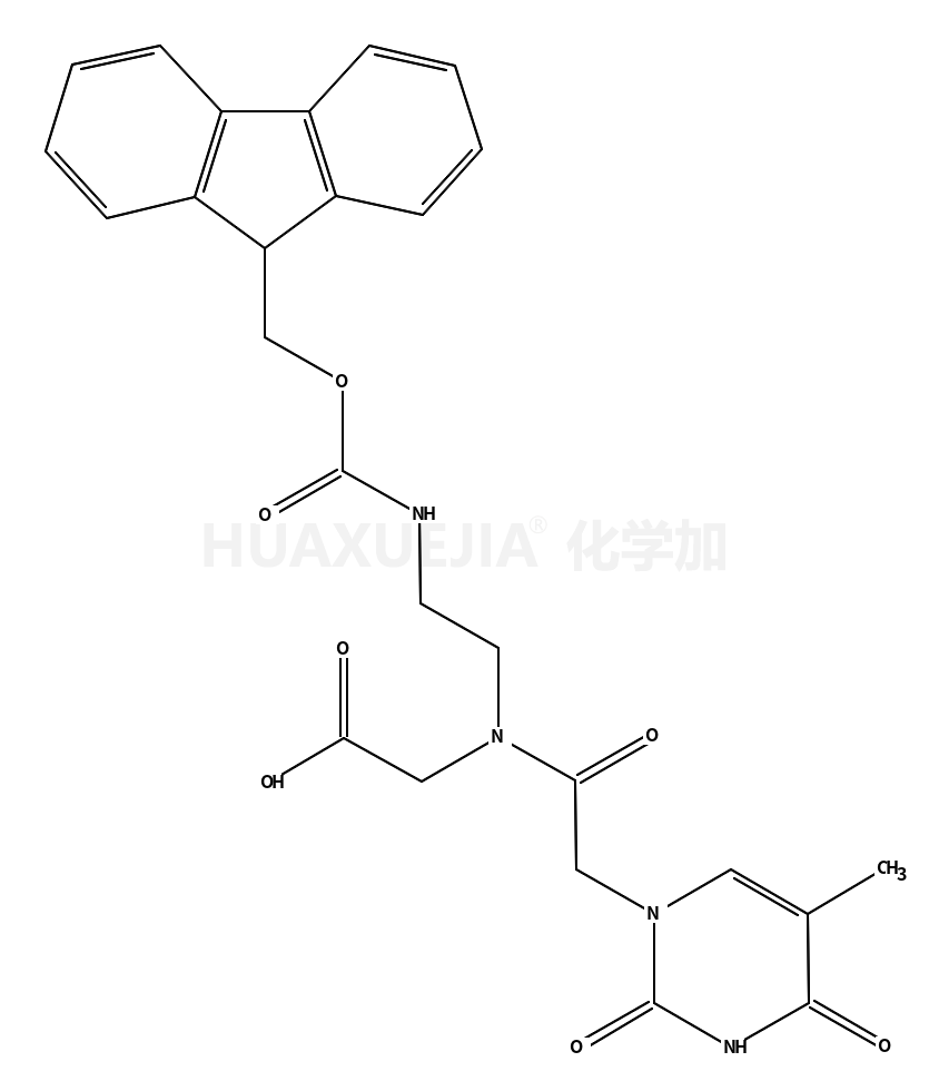 甘氨酸, N-[2-(3,4-二氢-5-甲基-2,4-二氧代-1(2H)-嘧啶基)乙酰基]-N-[2-[[(9H-芴-9-基甲氧基)羰基]氨基]乙基]-