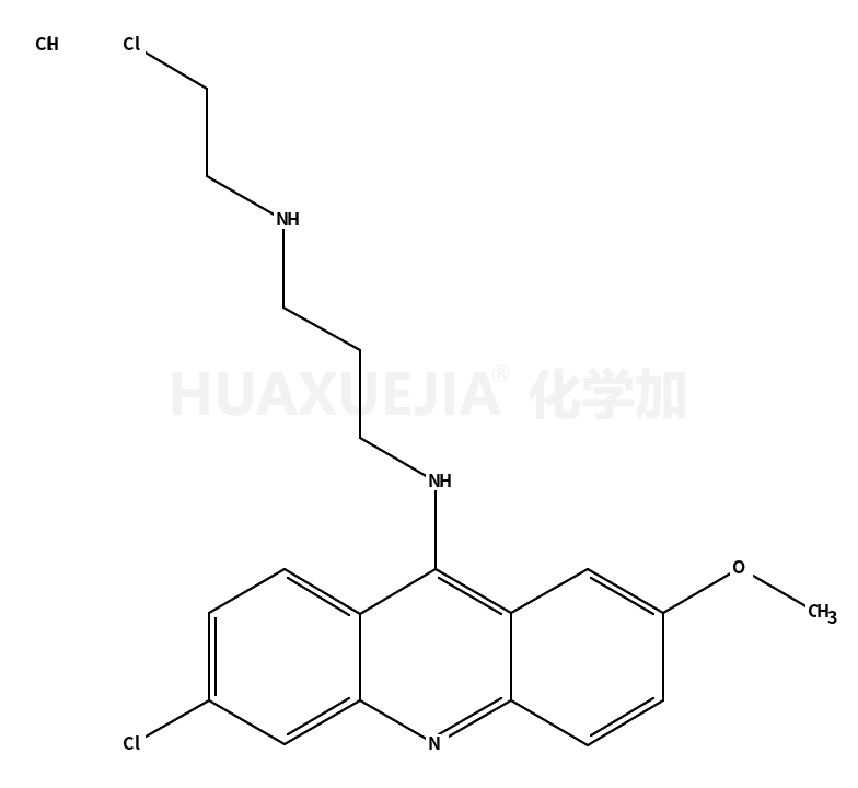 6-氯-9-(3-N-(2-氯乙基氨)丙氨基-2-甲氧基吖啶二盐酸盐