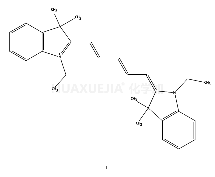 2-[5-(1-ethyl-3,3-dimethyl-2,3-dihydro-1H-indol-2-ylidene)-1,3-pentadienyl]-1-ethyl-3,3-dimethyl-3H-indolium iodide