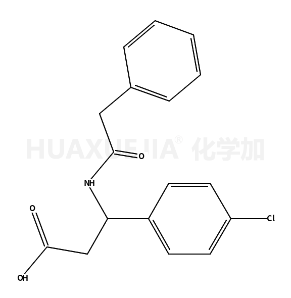3-(4-氯苯基)-3-(2-苯基乙酰氨基)丙酸
