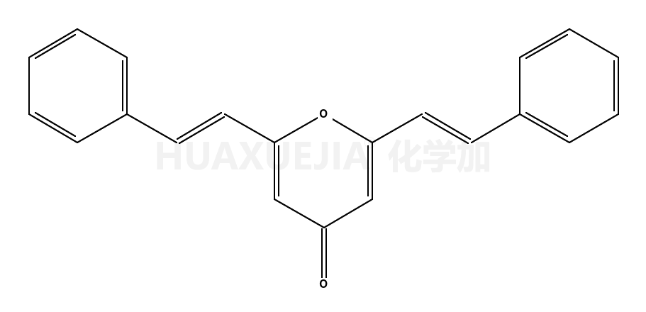 2,6-bis[(E)-2-phenylethenyl]pyran-4-one